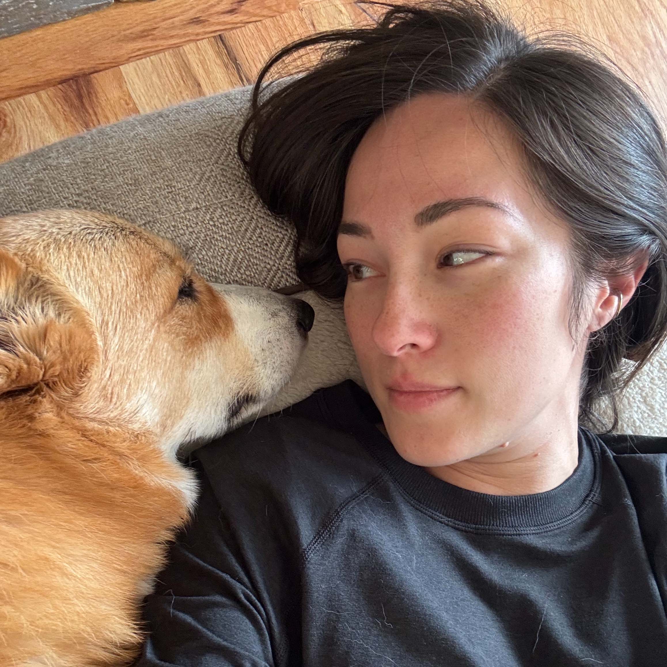 A picture of Lisa and Banshee.